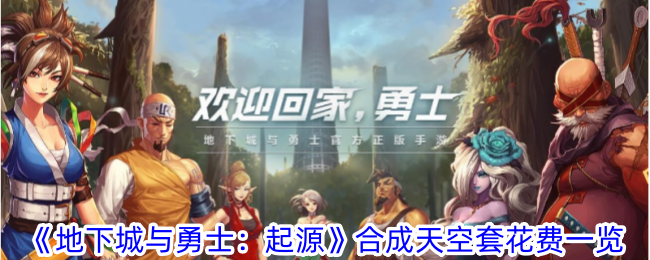 地下城与勇士起源合成天空套需要多少泰拉-合成天空套花费一览