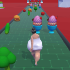 边吃边跑
