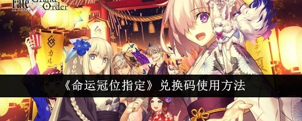 命运冠位指定兑换码怎么使用-兑换码使用方法