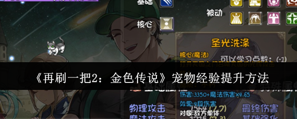 再刷一把2金色传说宠物经验怎么提升-宠物经验提升方法