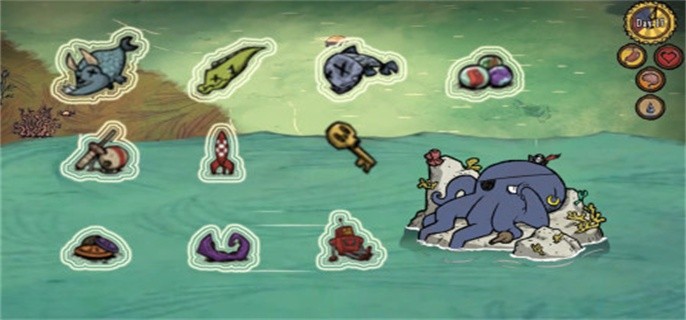 饥荒海难章鱼王交易表2023-章鱼王交换金钥匙攻略