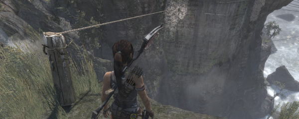 古墓丽影怎么从绳索走出来