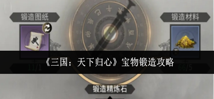 三国天下归心宝物怎么锻造-宝物锻造攻略