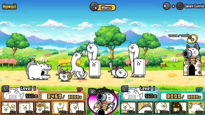 两人一起！猫咪大战争（云游戏）游戏截图3
