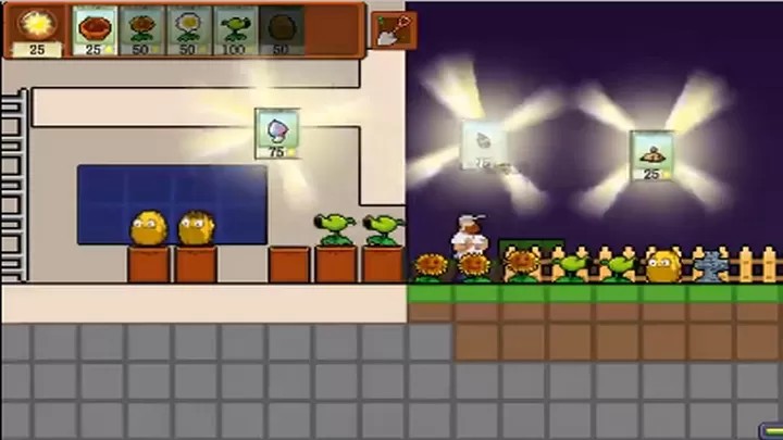 横版像素植物大战僵尸（云游戏）游戏截图3