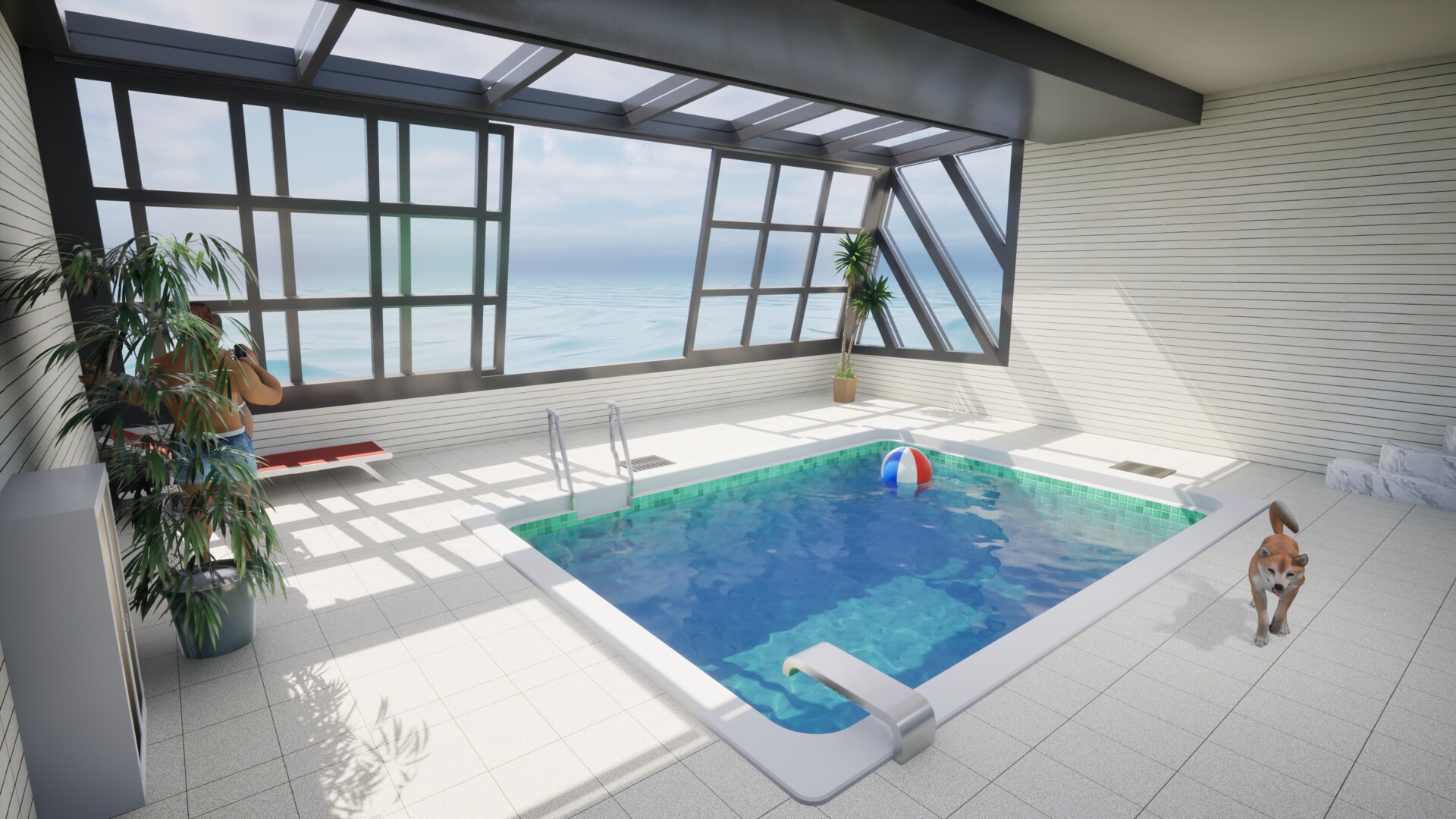 奇怪的游泳池（云游戏）游戏截图1