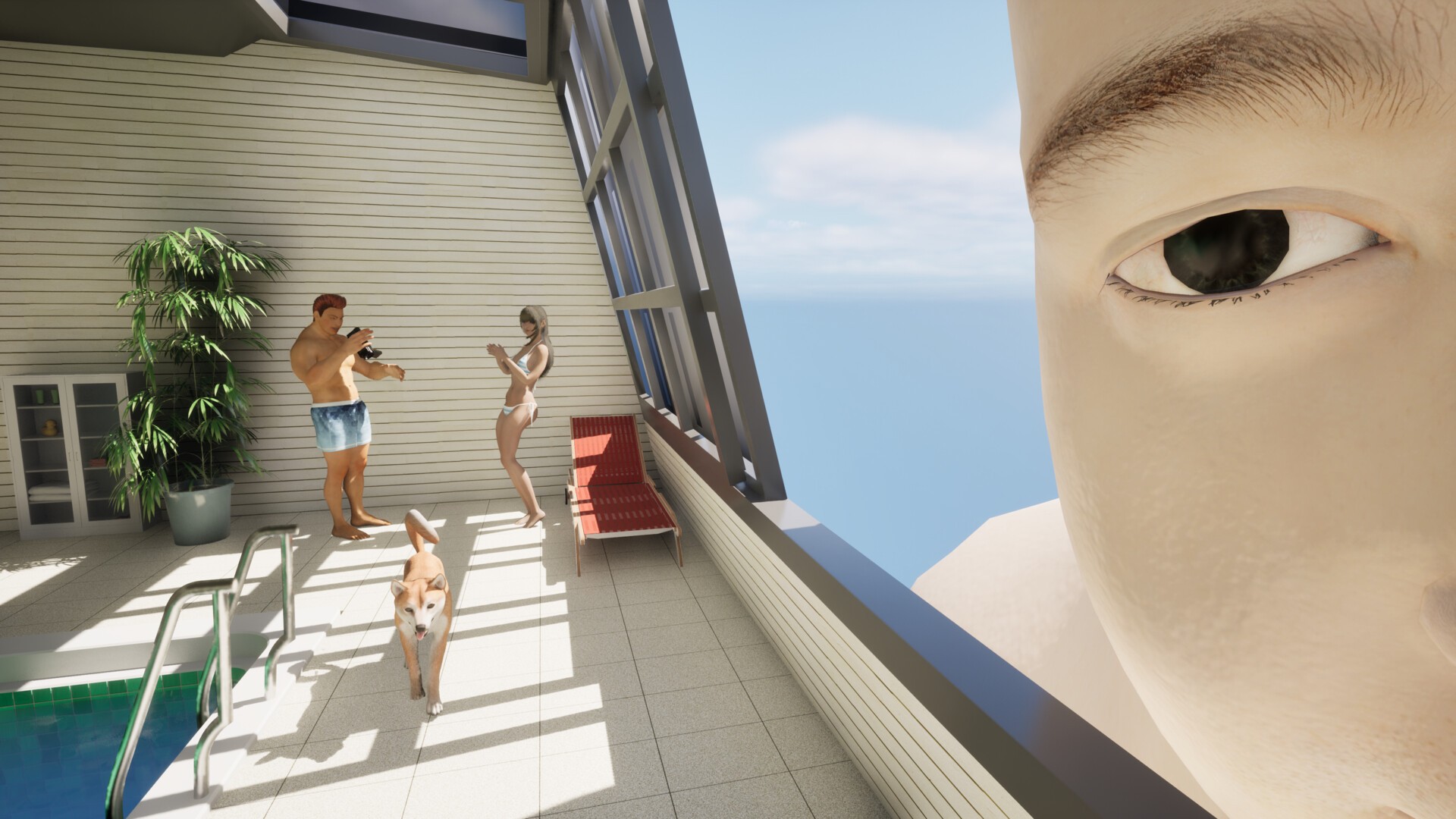 奇怪的游泳池（云游戏）游戏截图2